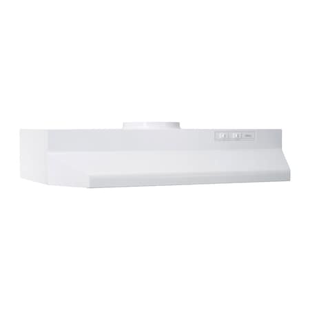Broan-Nutone 30-Inch White Under-Cabinet Kitchen Range Hood 423001